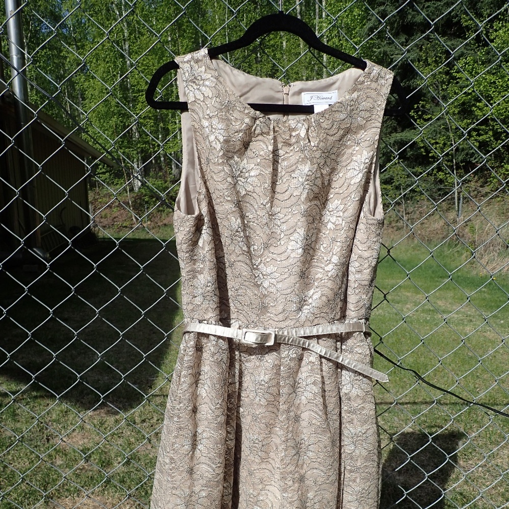 Jessica Howard Lace Tea Length Day Dress